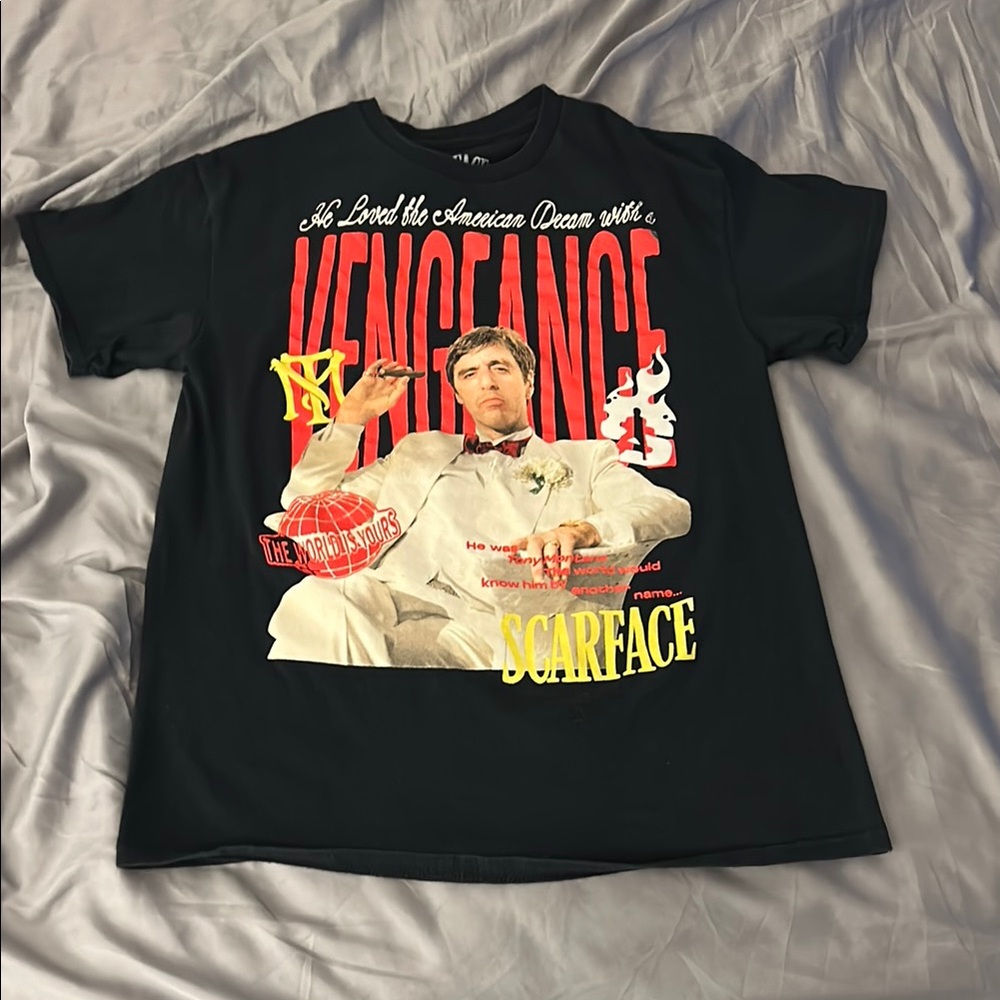 Black Scarface Graphic T-Shirt, Size M